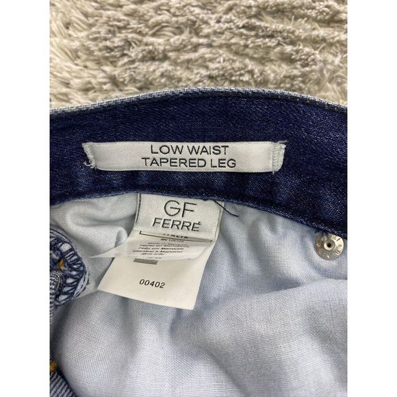 Gianfranco Ferre Jeans Mens 35x30 Button Fly Low Waist Tapered Leg Stretch Denim - Picture 8 of 13